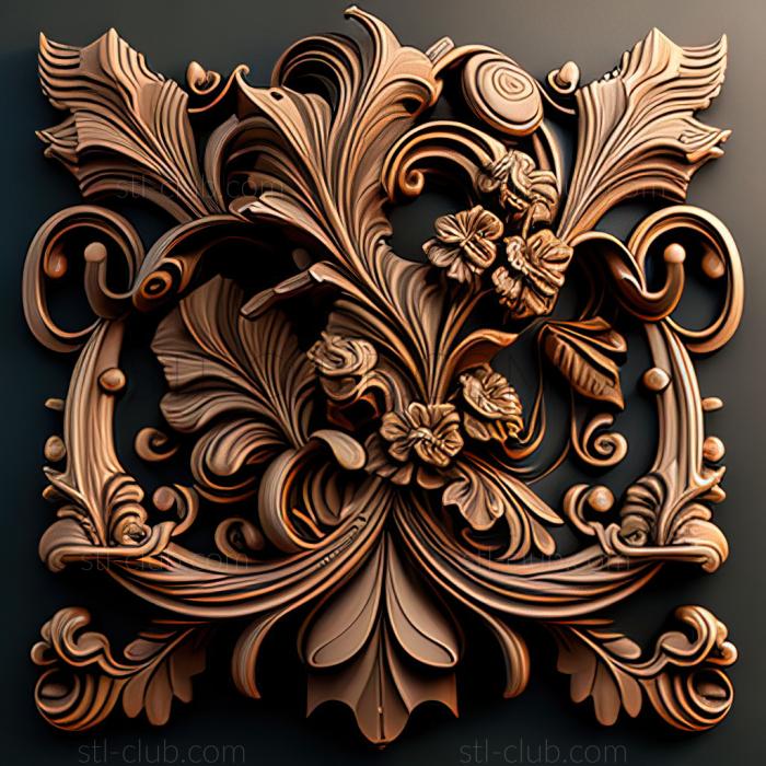 3D model st ornate (STL)